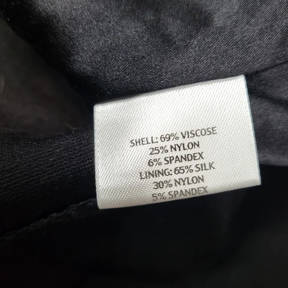 Eileen Fisher Dress Black Sleeveless V Neckline Side Zipper Women's Size M - Picture 11 of 12